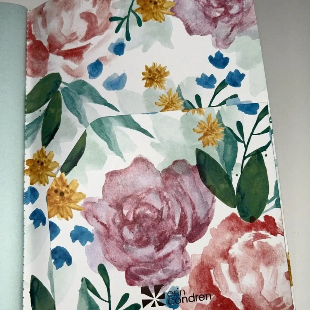 Erin Concern Petite Planner Wellness Log Missing Front Pages And Sticker Sheet
